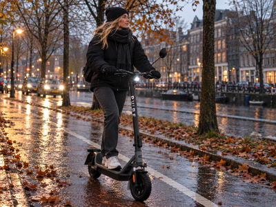 RDW goedgekeurde step in herfst en winter: zo rijd je veilig