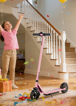 Stay-on LP-65 Roze elektrische kinderstep