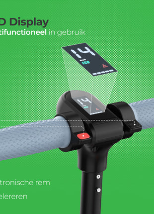 Stay-on T65 elektrische kinderstep zwart