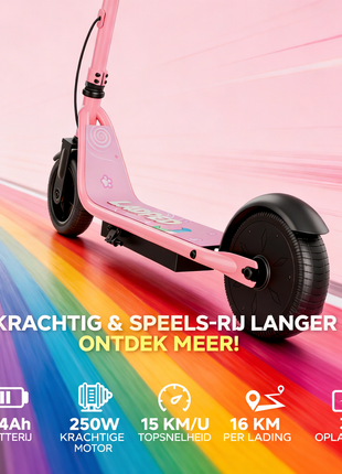 Stay-on LP-65 Roze elektrische kinderstep