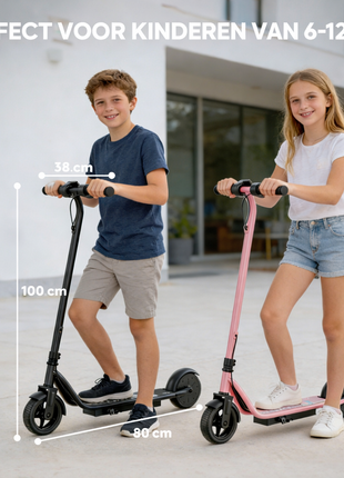 Stay-on LP-65 Roze elektrische kinderstep