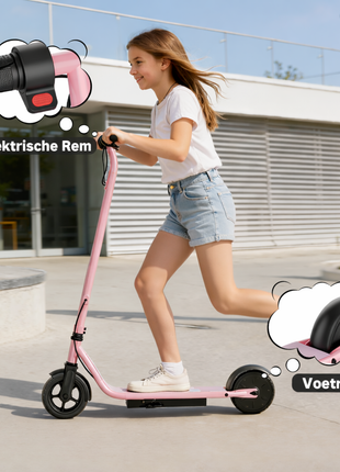 Stay-on LP-65 Roze elektrische kinderstep