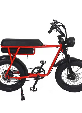 Cruise-on Retro Rood Elektrische Fatbike