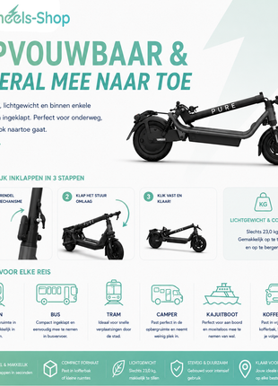 Pure Air6 Pro+ Elektrische Step met Kenteken