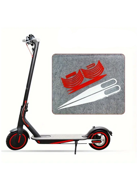 Sticker Set Rood/Wit